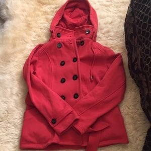 Sebby hooded jacket burnt orange color size medium used